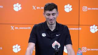 Aidan Swanson reflects on his final Clemson season memories over six years [upl. by Leitao]