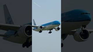 BOEING 777306 KLM DELHI TO AMSTERDAM LANDING SCHIPHOL AIRPORT  PLANE SPOTTING  PHBVS [upl. by Aamsa]