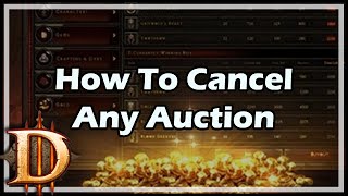 Diablo 3 How To Cancel Any Auction [upl. by Hardie]