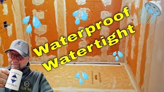 Waterproofing a shower with a linear drain [upl. by Wilton96]