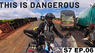 IM SCARED TO RIDE ON THIS DEADLY ROAD OF KENYA S7 EP06  Pakistan to South Africa Motorcycle Tour [upl. by Anelad714]