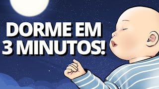 INCRÍVEL MÚSICA QUE FAZ BEBÊ DORMIR EM 3 MINUTOS  Canção de Ninar Ruído Branco Recém Nascido [upl. by Gizela]