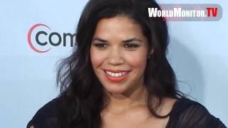 America Ferrera from Ugly Betty arrives at NCLR Alma Awards 2012 [upl. by Rodrich]