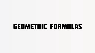 Geometric Formulas  Geometry 📐 videos geometry geometry video formulasformaths r [upl. by Eceinal]