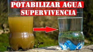 Cómo Potabilizar Y Purificar El Agua De Mar O Sucia  Supervivencia [upl. by Reginauld]