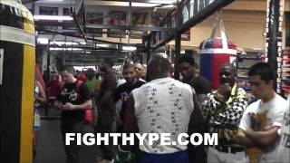 FLOYD MAYWEATHER EXCLUSIVE TRAINING FOOTAGE JUST DAYS INTO CAMP FOR MARCOS MAIDANA CLASH [upl. by Finstad]