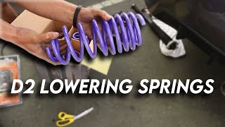 How to Install D2 Lowering Springs  10th Gen Civic [upl. by Pettit814]