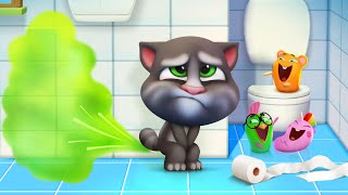 Talking Tom  Bathroom Buddy  Funny Cartoon Videos  HooplaKidz TV [upl. by Joel715]