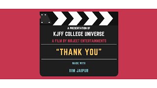 Thank you  IIIM Jaipur  Khamma Ghani Jaipur Film Festival  KJFF 2024 [upl. by Reine]