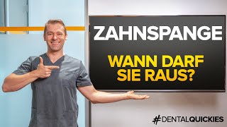 Zahnspange  Wie lange muss sie bleiben Wann darf die Zahnspange raus [upl. by Gussi951]