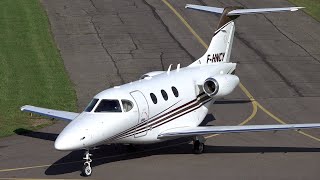 Lorraine Aviation Beechcraft 390 Premier 1A FHNCY  Take Off and Landing at Nancy Essey Airport [upl. by Nathanson866]