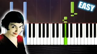 Comptine dun autre été  Amélie  EASY Piano CoverTutorial by PlutaX  Synthesia [upl. by Drislane]