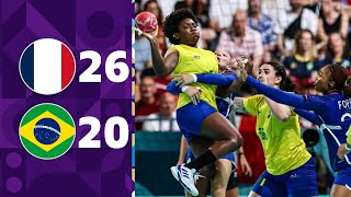 FRANÇA x BRASIL  HANDEBOL FEMININO FASE DE GRUPOS  3ª RODADA  JOGOS OLÍMPICOS 2024 [upl. by Henebry]