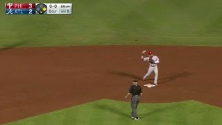 PHIATL Galvis begins the 643 double play [upl. by Ledif337]