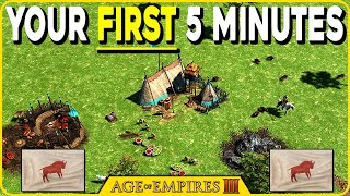 LAKOTA  Guide To Your First Five Minutes  Age of Empires 3 Definitive Edition [upl. by Ot]