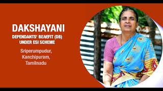 Dakshayani wife of Mr Hari Mohan an IP under ESIC received Dependents’ Benefit under ESI Scheme [upl. by Merissa]