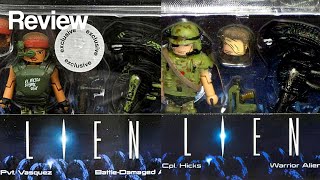 Minimates Aliens Vasquez  Battle Damaged amp Hudson  Screaming Figure Review 13 [upl. by Cynthia]