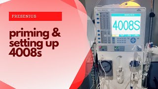 How to Set Up and Prime a Hemodialysis Machine  Fresenius 4008S [upl. by Odelinda344]