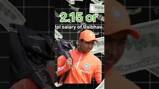 Vaibhav Suryavanshi will get 215 crores ipl salary 2025 😱❤️ cricket ipl ipl2025 [upl. by Ecirpac]