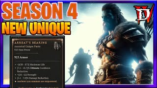 Diablo 4 Season 4 NEW Unique Gameplay quotArreats Bearingquot Barbarian Pet Build for Empowered Ancients [upl. by Zehe662]