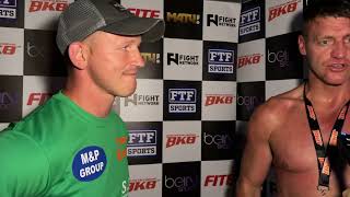 Steven Evans with Barrie Jones  Post Fight Interview at BKB32 [upl. by Suoirad47]