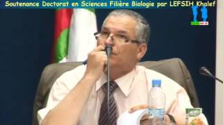 ébat autour de la soutenance de doctorat en Sciences par LEFSIH Khaled  Part 04 [upl. by Eigroeg]