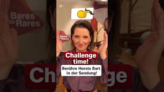 Challenge time Wendela muss Horsts Bart berühren 😂  Bares für Rares shorts [upl. by Letsou424]