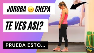 5 Ejercicios 🔝para MEJORAR la Espalda Encorvada o CHEPA 🐪 [upl. by Cindee407]