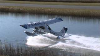 PZL104 Wilga 35 On Floats Water Takeoff CSU3 [upl. by Alonso]