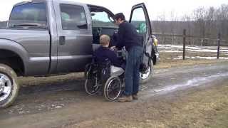 MultiLift Handicap Disability Lift with SpeedyBar in Ford FSeries Pickup SpeedyBar Howto 12 [upl. by Blase]