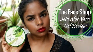 The Face Shop Jeju Aloe Vera Fresh Soothing Gel Review [upl. by Yelhak40]