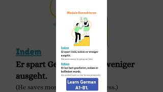 Konnektoren lets leaen German german deutsch learngerman deutchlernenshorts [upl. by Sharity811]