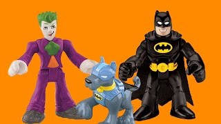 bat dog saves batman and robin vs joker  imaginext toys [upl. by Elnore714]