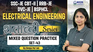 SSCJE CBTIIAll AEJE Exam  Electrical Engineering  Mixed Questions Set  43  Deepa Maam [upl. by Alexandria27]