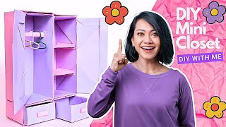 How to build a mini room  Mini Closet Décor Ideas  DIY mini closet [upl. by Etti427]