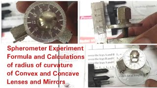 Spherometer experimentLaboratory use of spherometerdifferent parts of spherometrcurvature of lenz [upl. by Lamoureux]