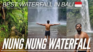 CRAZIEST WATERFALL IN BALI  NUNG NUNG WATERFALL jaysoni bali [upl. by Niawat817]