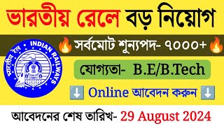 ভারতীয় রেলে নিয়োগ 2024। tripura government job notification 2024 । tripura job news [upl. by Llerret683]