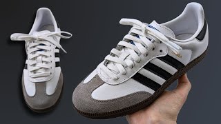 HOW TO LACE ADIDAS SAMBA STANDARD WAY [upl. by Dene]