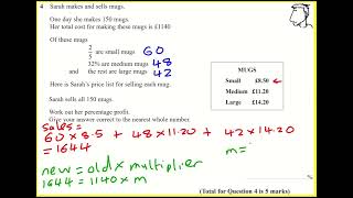 IGCSE Edexcel Jan 2022 1H q4 Maths higher tier past paper [upl. by Hennebery425]