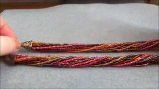 Tutorial Make a seedbead necklace or bracelet [upl. by Jewelle]