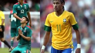 Brazil vs Mexico 2012 Olympics Highlights Final Score 12 U23 Hulk Peralta Goals [upl. by Baskett]