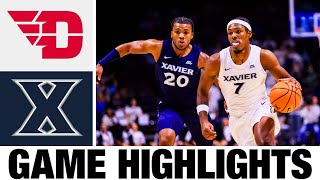 Xavier vs Dayton Highlights  NCAA Mens Basketball  2024 College Basketball [upl. by Acirret807]