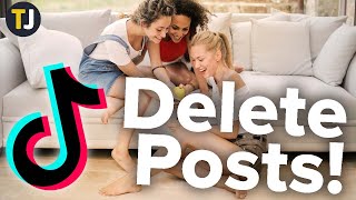 How to Delete a TikTok Post [upl. by Kyd]