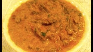 Okra Curry with Tomato Yogurt Sauce Bhindi Ladys fingers [upl. by Swayder]