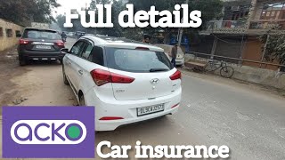 Acko insurance review and inspection insurance acko hyundai cars [upl. by Burrell160]