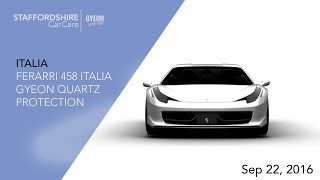 Ferrari 458 Italia GYEON QYARTZ Detailed And Protected [upl. by Fayth]