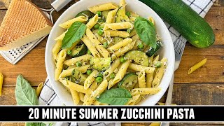 Summer Zucchini Pasta  IRRESISTIBLY Delicious 20 Minute Recipe [upl. by Marj]