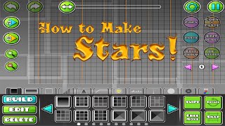 Geometry Dash  How To Make Stars [upl. by Kinch]