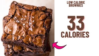 Low calorie brownies Low calorie chocolate brownie recipe Healthy brownies [upl. by Eatnuahs]